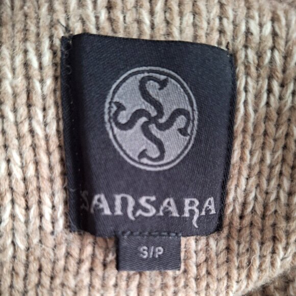 Sansara Brown, Beige and Cream Button Down Knit Cardigan - Picture 5 of 8